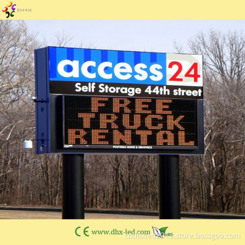 P10 Outdoor Single Color LED Sign Display Screen (amber color)